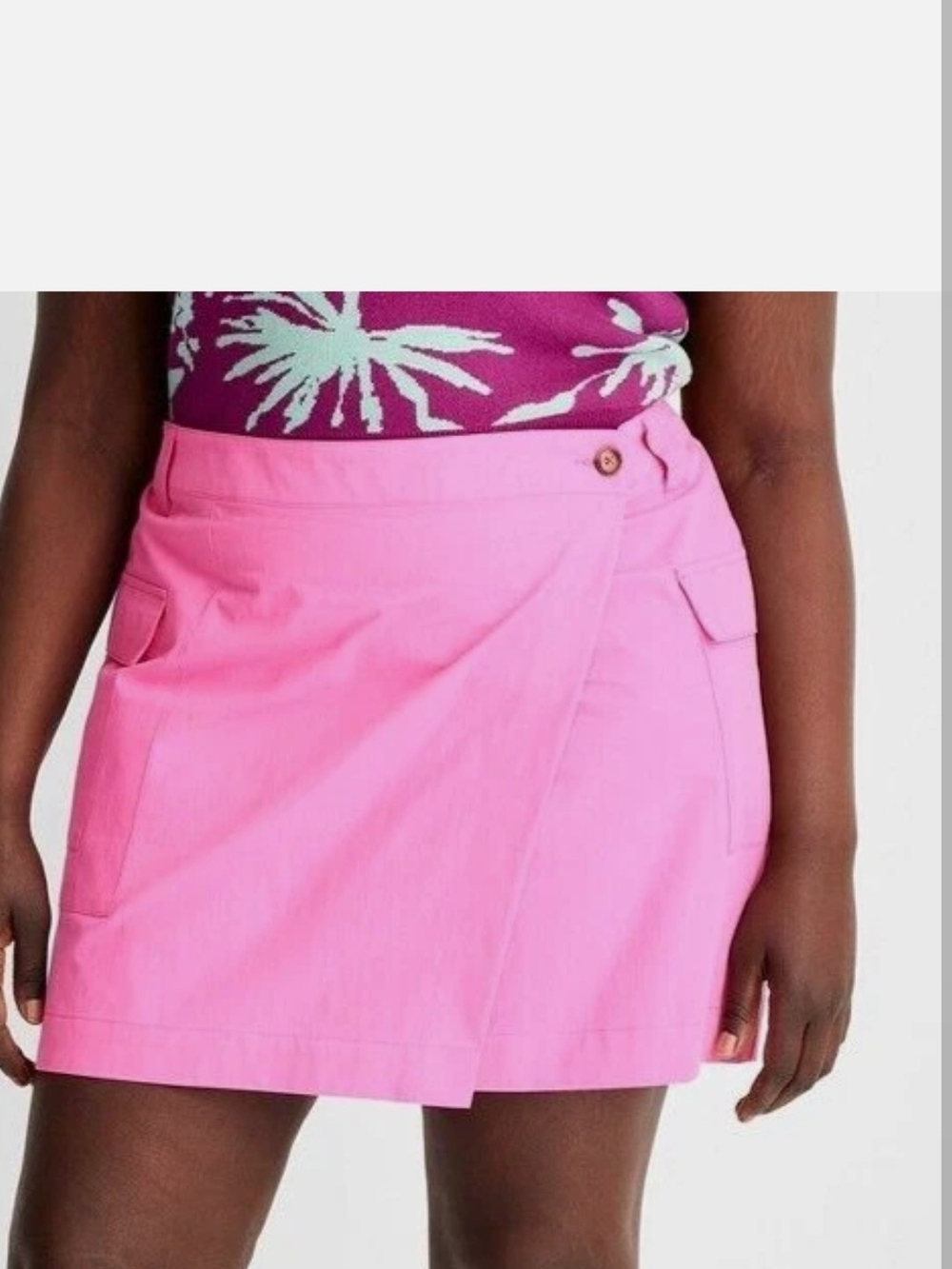 Future Collective Pink Circle Skirt — Casual Skater Style - Picture 4 of 8